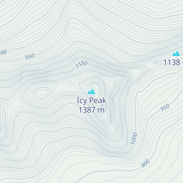 Map of Icy Peak