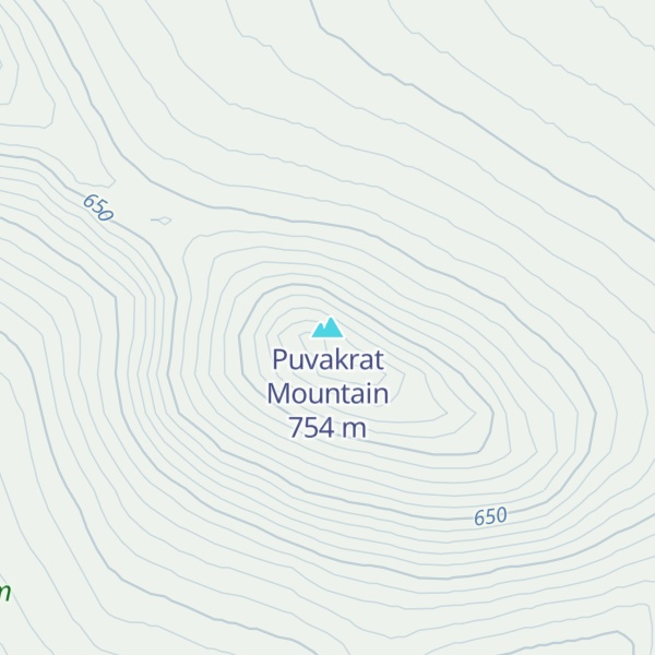 Map of Puvakrat Mountain