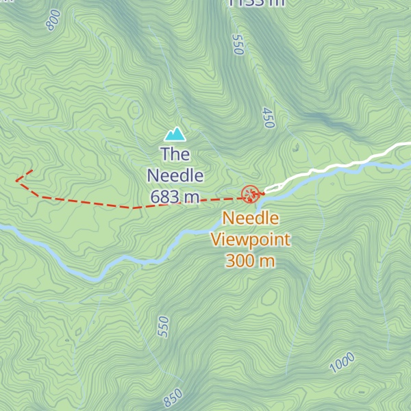 Map of Iao Needle