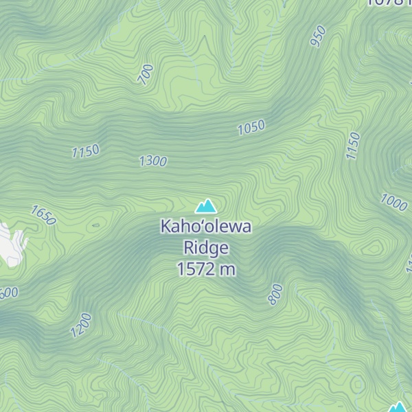 Map of Kahoʻolewa Ridge
