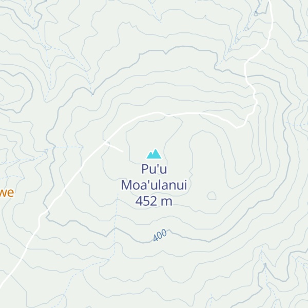 Map of Pu'u Moa'ulanui