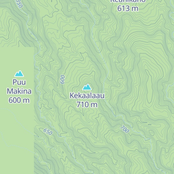 Map of Kekaalaau