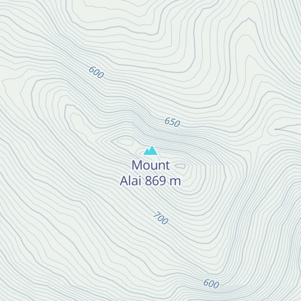 Map of Mount Alai