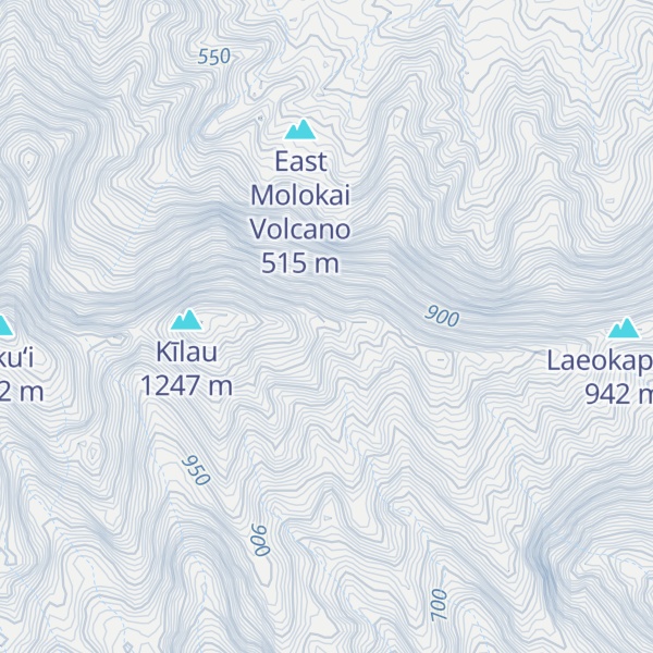 Map of Keanakoholua Ridge