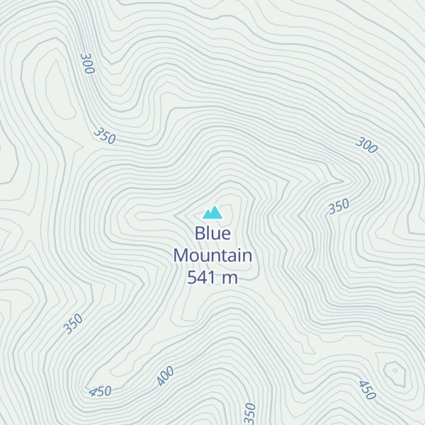 Map of Blue Mountain