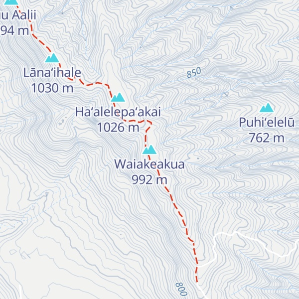 Map of Waiakeakua