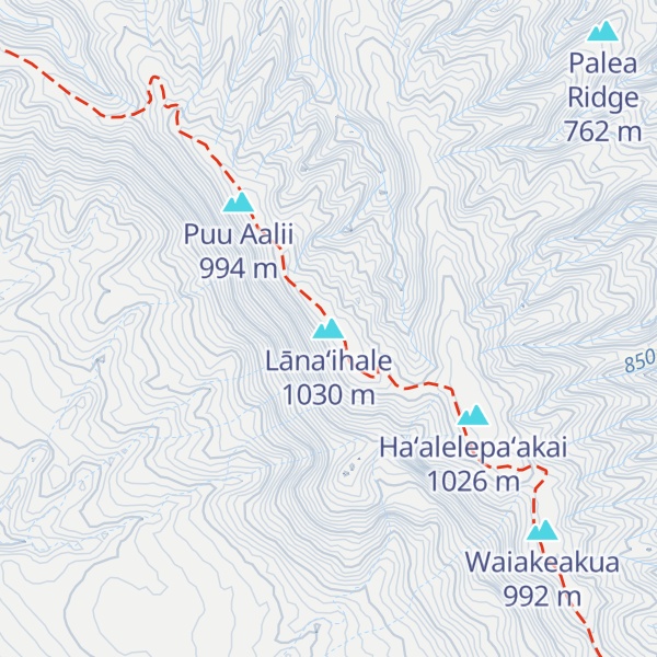 Map of Lānaʻihale