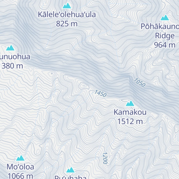 Map of Puʻuowahaʻula