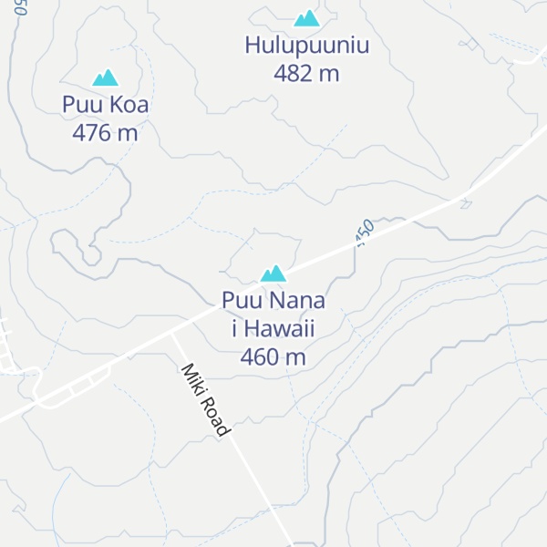 Map of Puu Nana i Hawaii