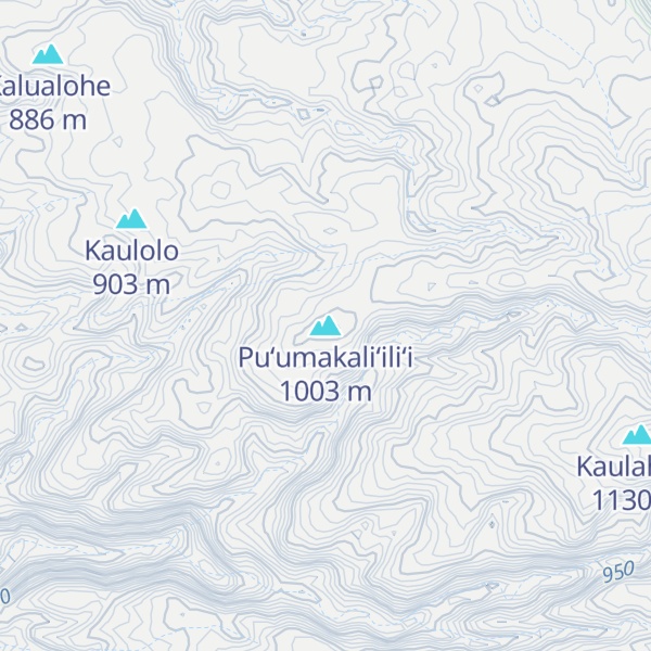 Map of Puʻumakaliʻiliʻi