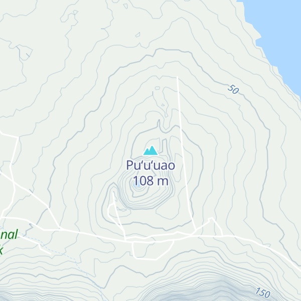 Map of Puʻuʻuao