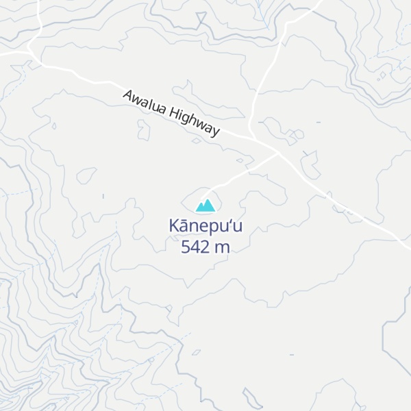 Map of Kānepuʻu