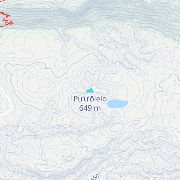 Map of Puʻuʻōlelo