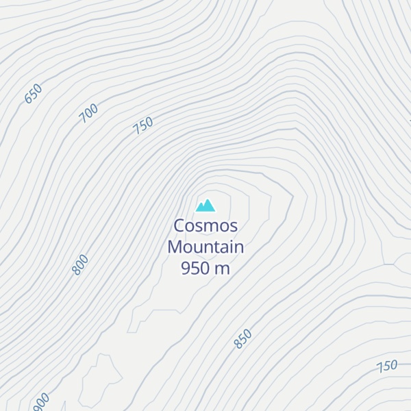Map of Cosmos Mountain