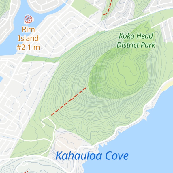 Map of Koko Crater Lookout