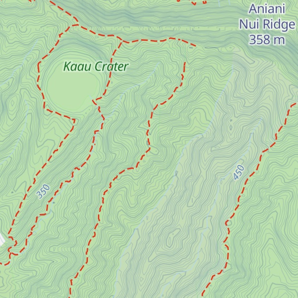 Map of Mauʻumae Ridge