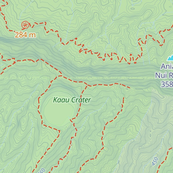 Map of Puʻu Palikea