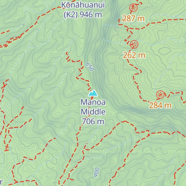 Map of Manoa Middle