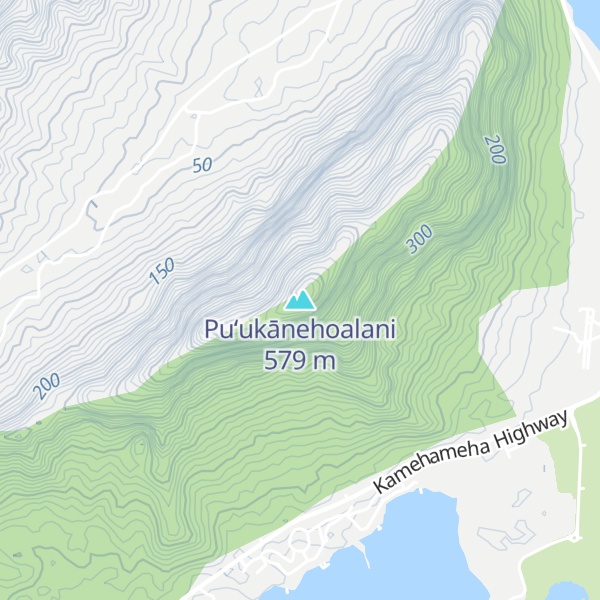 Map of Puʻukānehoalani