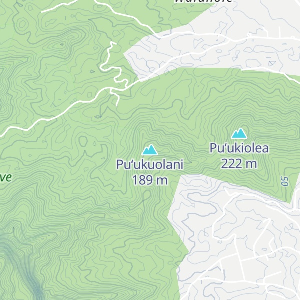Map of Puʻukuolani