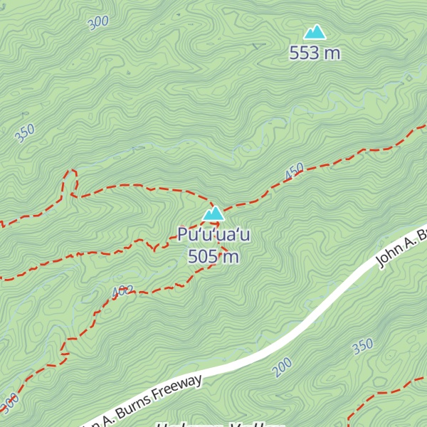 Map of Puʻuʻuaʻu