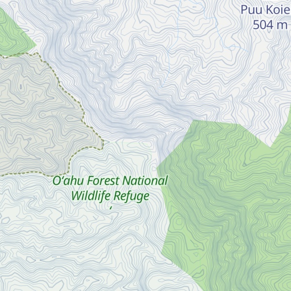 Map of Puʻukaʻaumakua