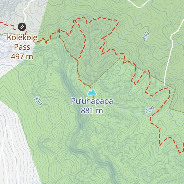 Map of Puʻuhapapa