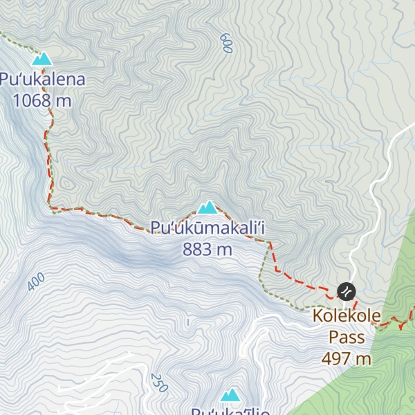 Map of Puʻukūmakaliʻi