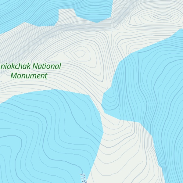 Map of Aniakchak Peak