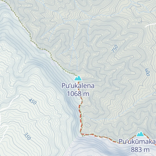 Map of Puʻukalena