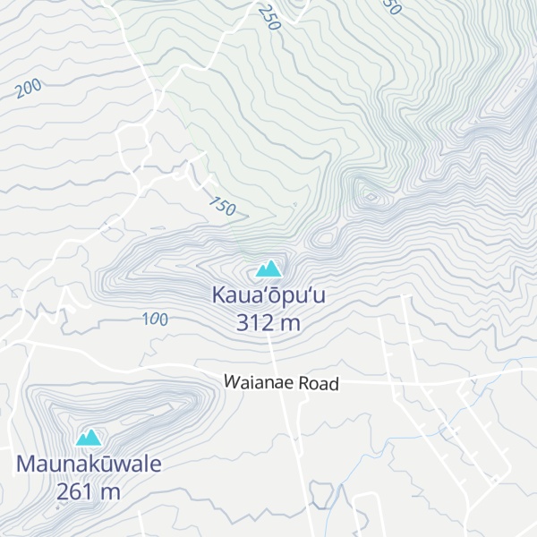 Map of Kauaʻōpuʻu