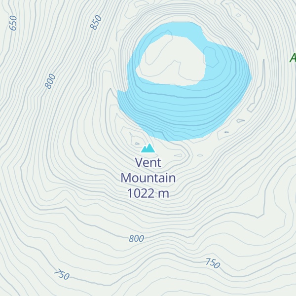 Map of Vent Mountain