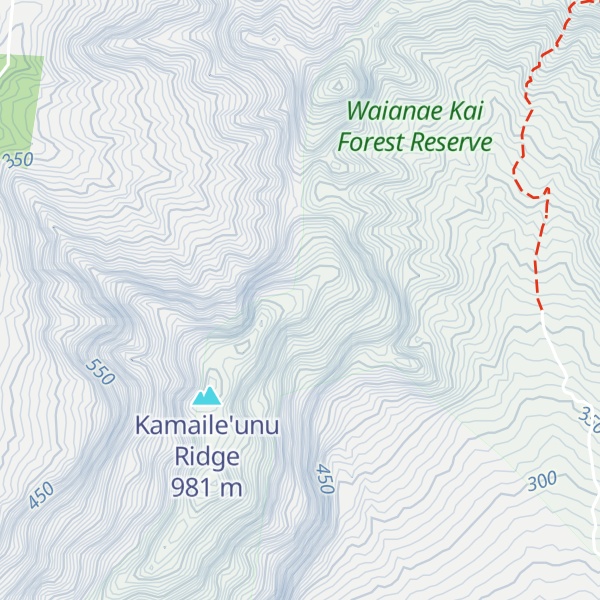 Map of Puʻukawiwi