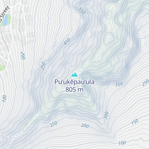 Map of Puʻukēpauʻula