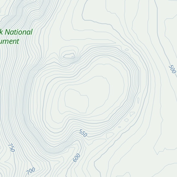 Map of 1931 Eruption Crater