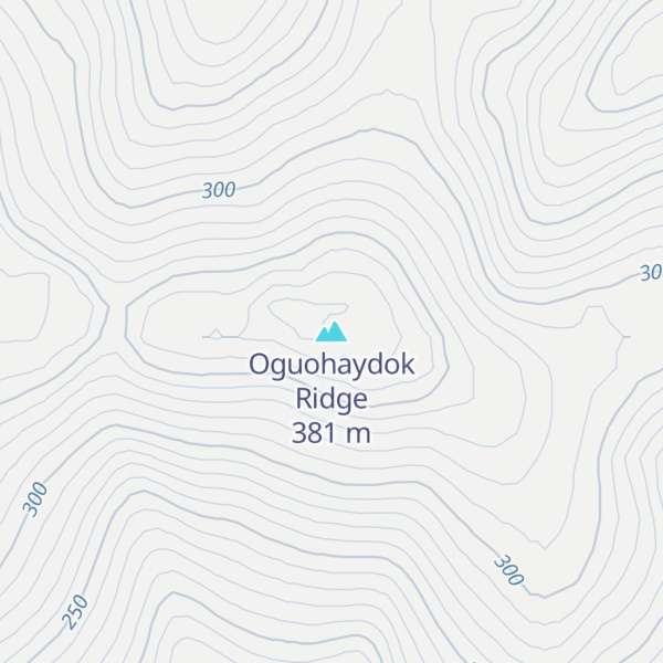 Map of Oguohaydok Ridge