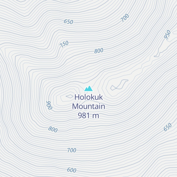 Map of Holokuk Mountain