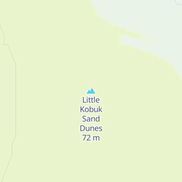 Map of Little Kobuk Sand Dunes