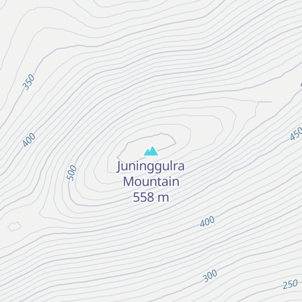 Map of Juninggulra Mountain