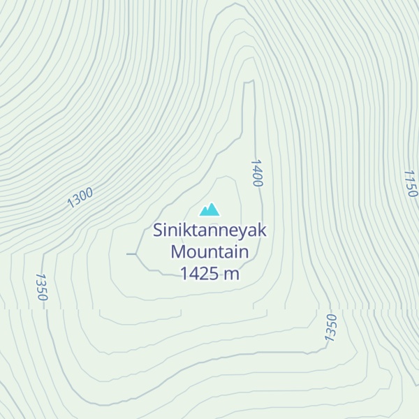Map of Siniktanneyak Mountain