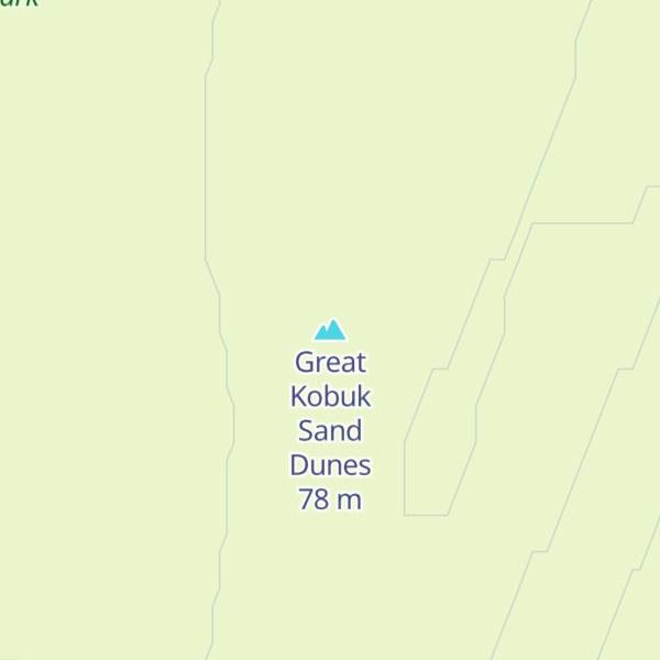 Map of Great Kobuk Sand Dunes