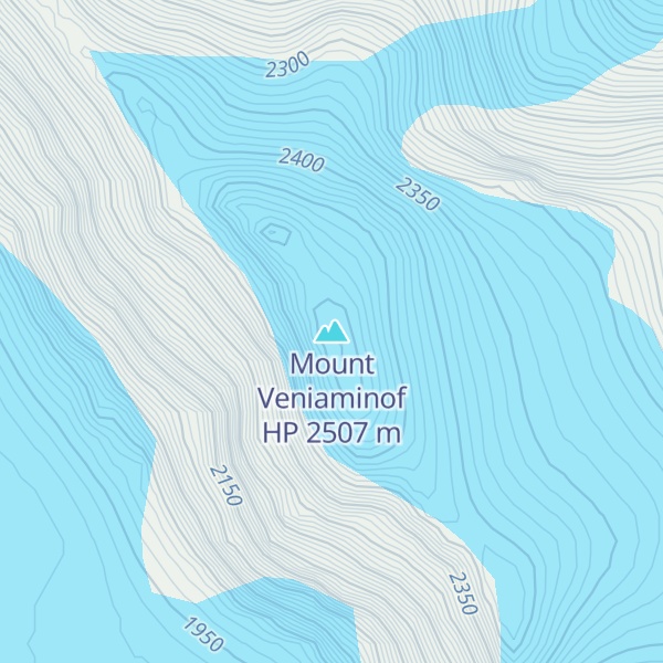 Map of Mount Veniaminof HP