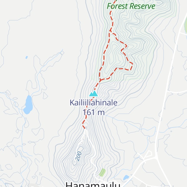 Map of Kailiiliahinale