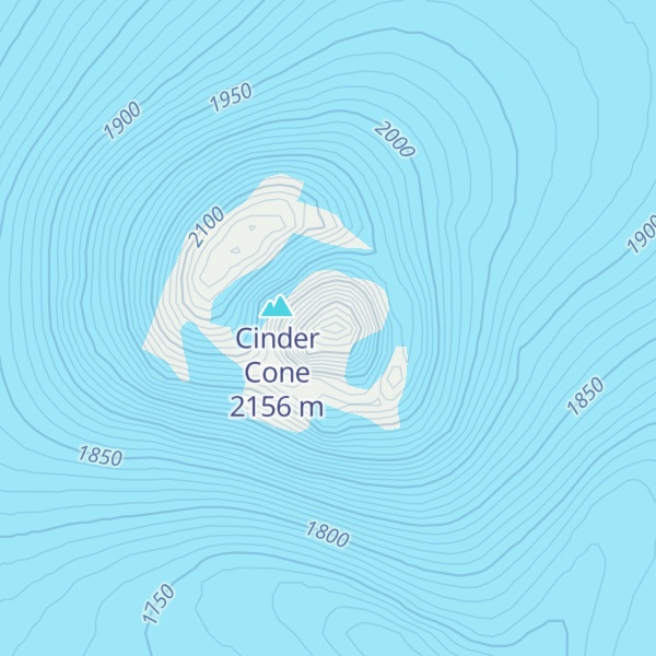 Map of Mount Veniaminof