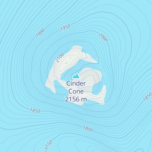 Map of Cinder Cone