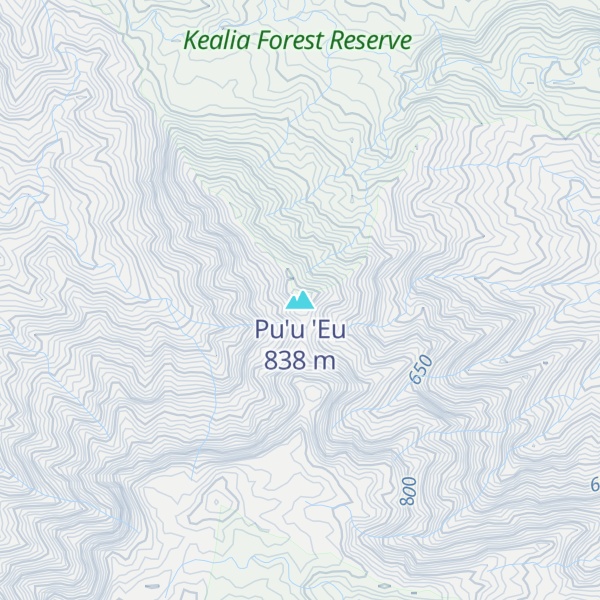 Map of Pu'u 'Eu