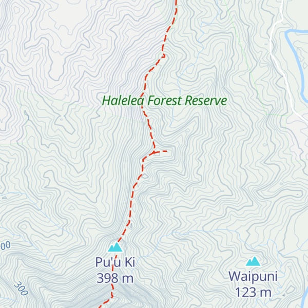Map of Kauka'opua