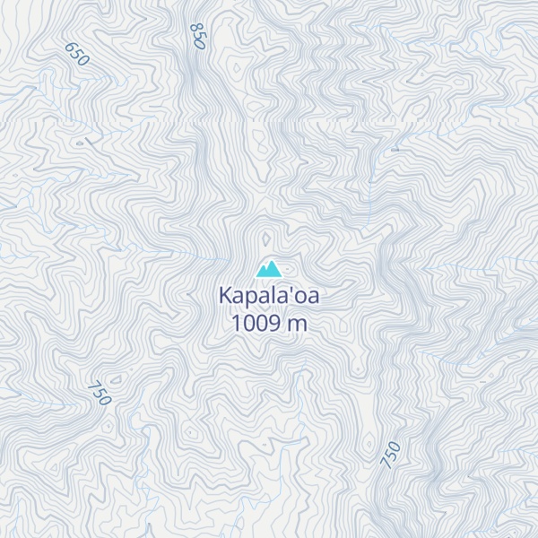 Map of Kapala'oa