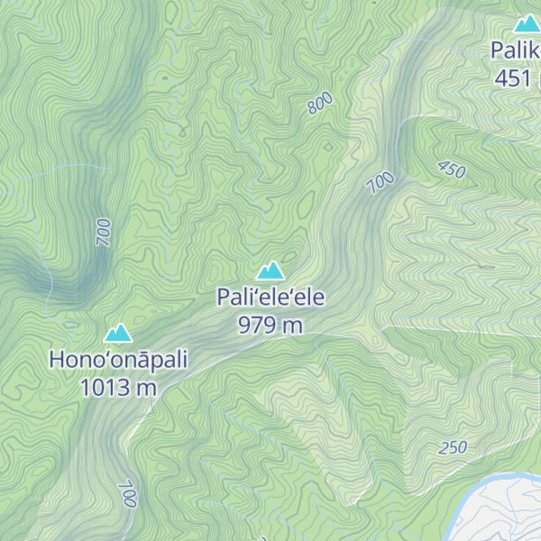 Map of Paliʻeleʻele