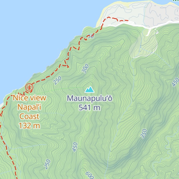 Map of Maunapuluʻō